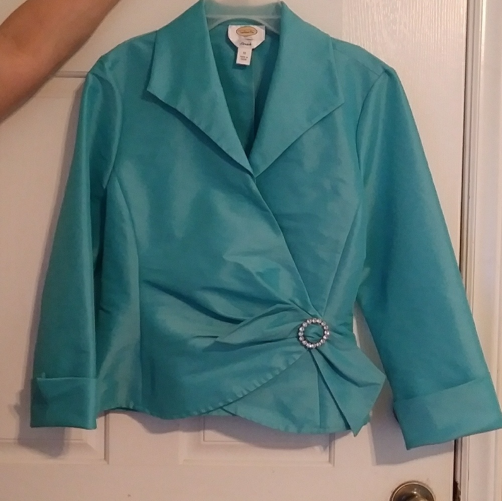 Talbots womens wrap blouse  size 10